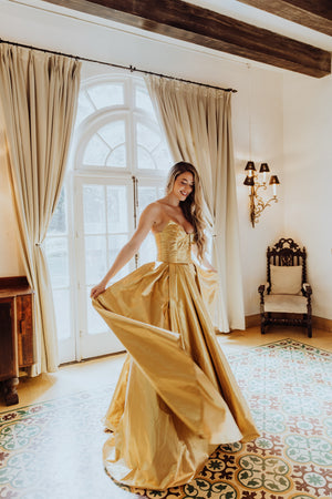 Golden Light Dress
