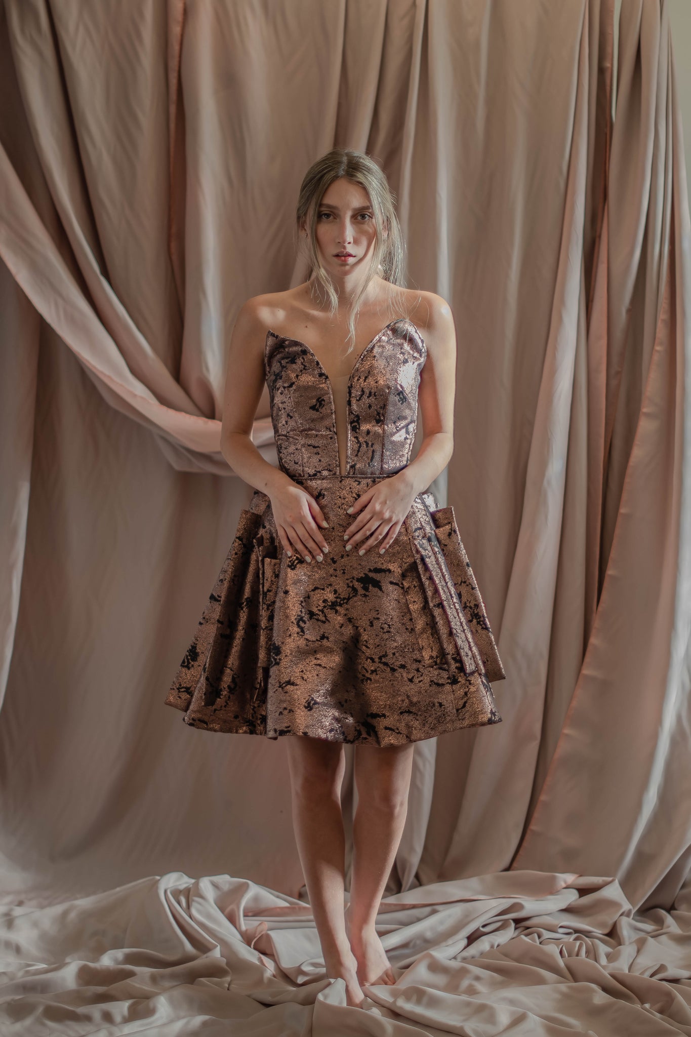 Brocade Cocktail Dress Sharon OSP Brocade Cocktail Dress Sharon OSP